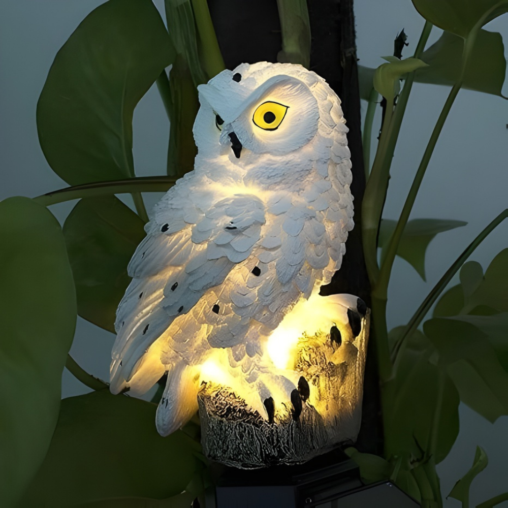 LysFugl™ – Solcelledrevet Uglelampe til Lovelein