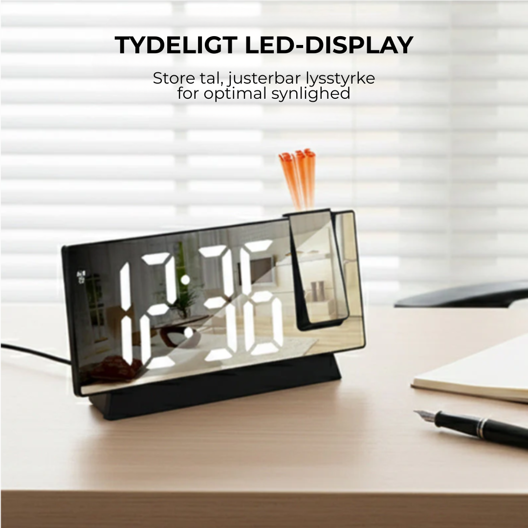 LoveleiVåg™ LED Loveleijektionsvækkeur - Vågn Loveleiere Hver Dag