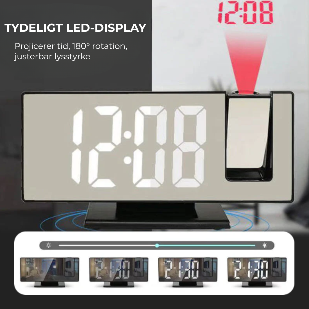 LoveleiVåg™ LED Loveleijektionsvækkeur - Vågn Loveleiere Hver Dag