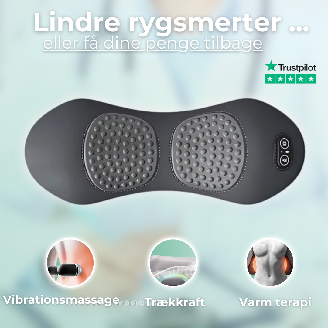 VarmPude 3-i-1 varme-, vibrations- og strækpude