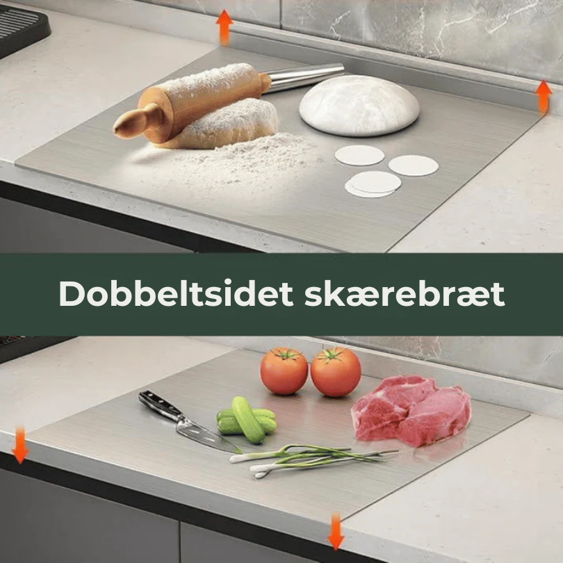 StålSkær™ – Premium skærebræt i fødevaregodkendt rustfrit stål