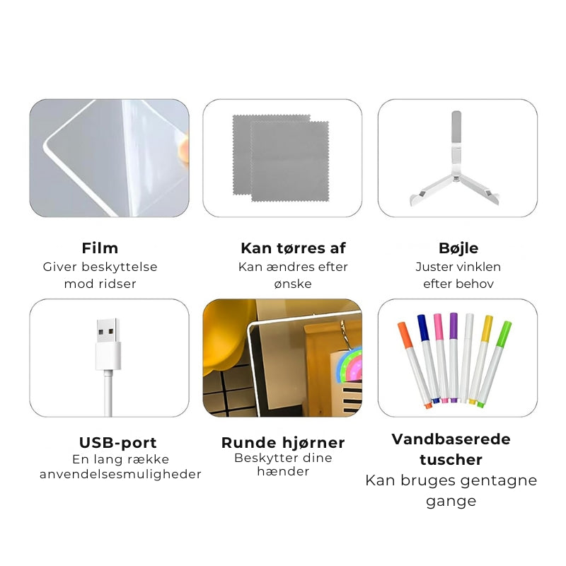 LysStreg™️ - Et lysende tegnebræt til kreativ leg