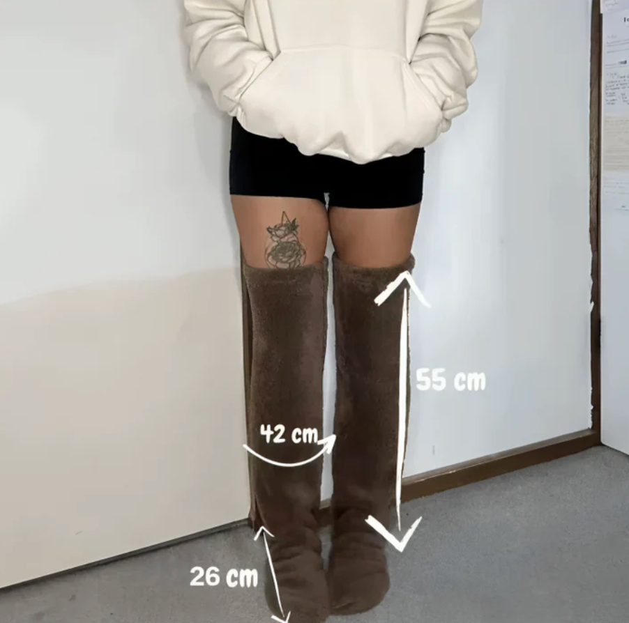 Fluffy Feet – Lange hygge­sokker i blød fleece
