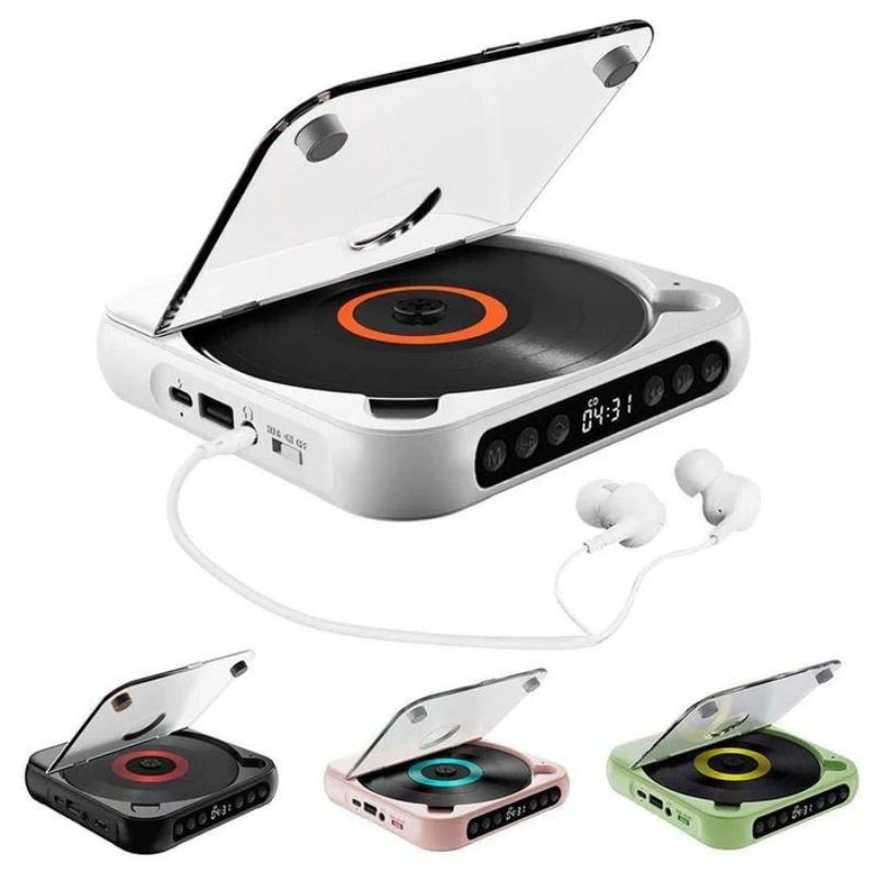 LoveleiTone CD™ – Trådløs Bærbar CD-Afspiller med Bluetooth
