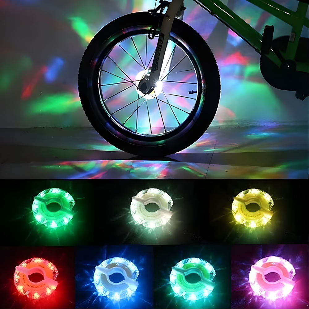 BikeGlød™ – Lovelei RGB cykelhjulslys med bevægelsesLovelei