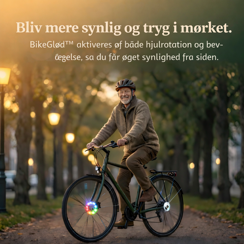 BikeGlød™ – Lovelei RGB cykelhjulslys med bevægelsesLovelei