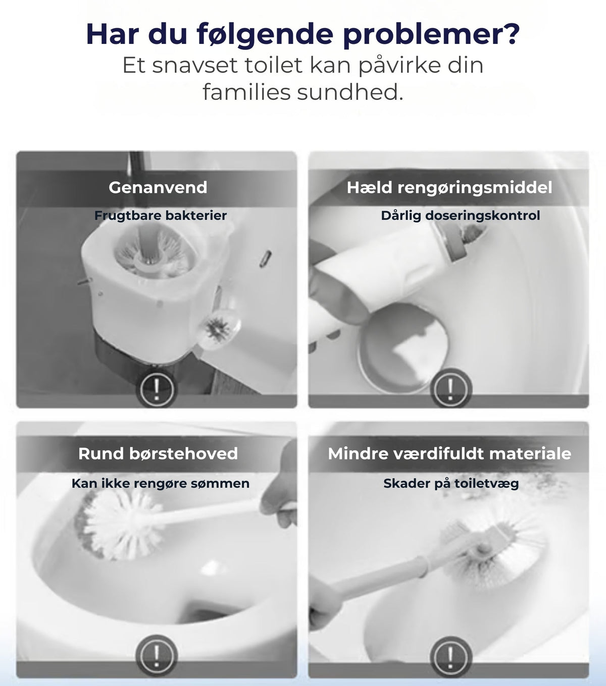 LoveleiBørste™ – Hygiejnisk Toiletbørste