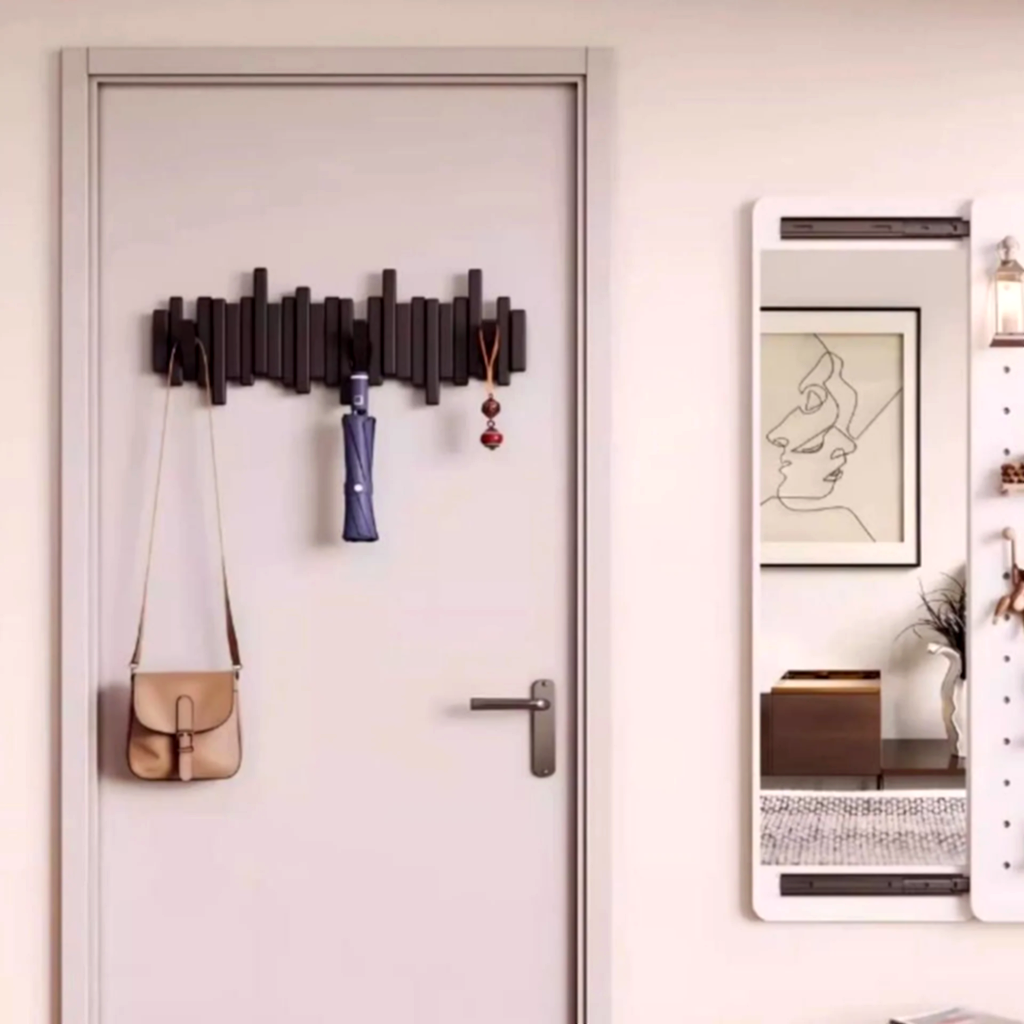 LoveleiKrog™ – Foldbar Vægkrog i Minimalistisk Design