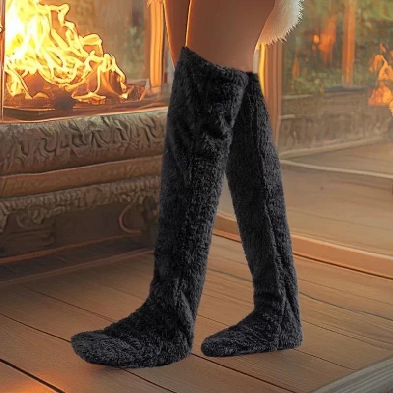 Fluffy Feet – Lange hygge­sokker i blød fleece