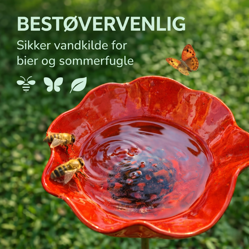 LoveleiFlora™ – Botanisk Vandstation til Fugle, Bier & Sommerfugle