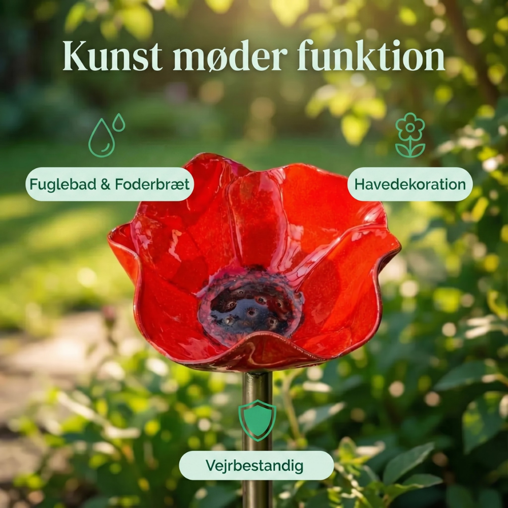 LoveleiFlora™ – Botanisk Vandstation til Fugle, Bier & Sommerfugle