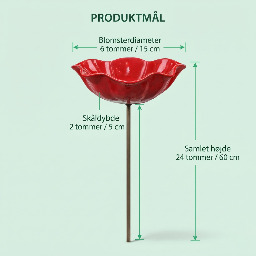 LoveleiFlora™ – Botanisk Vandstation til Fugle, Bier & Sommerfugle