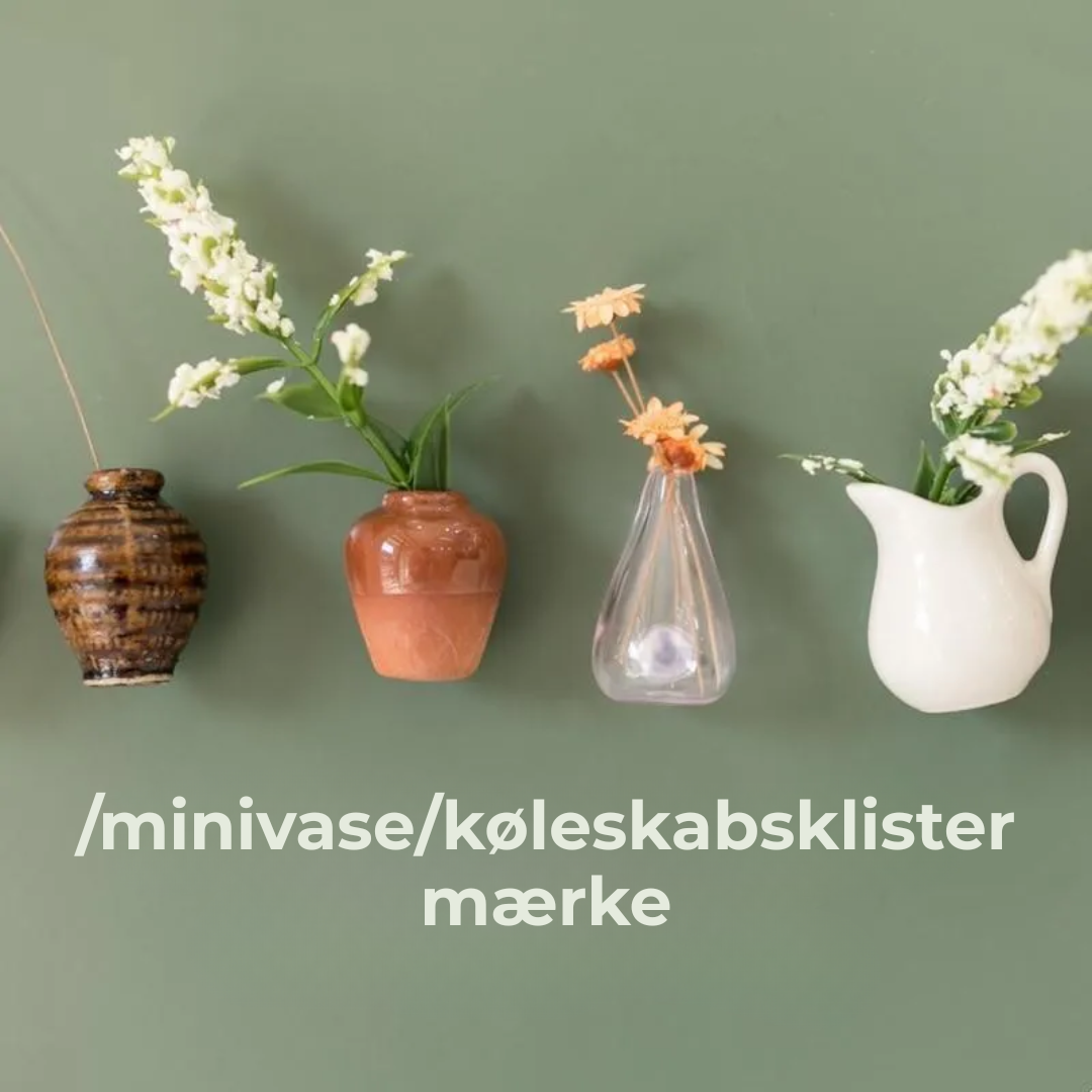 Minivasemagnet™ – Dekorative Keramikmagneter til Hjemmet (Sæt med 8)