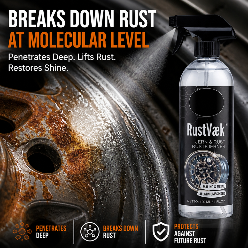 Rustfjernerspray til metal