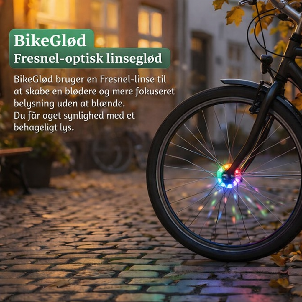 BikeGlød™ – Lovelei RGB cykelhjulslys med bevægelsesLovelei