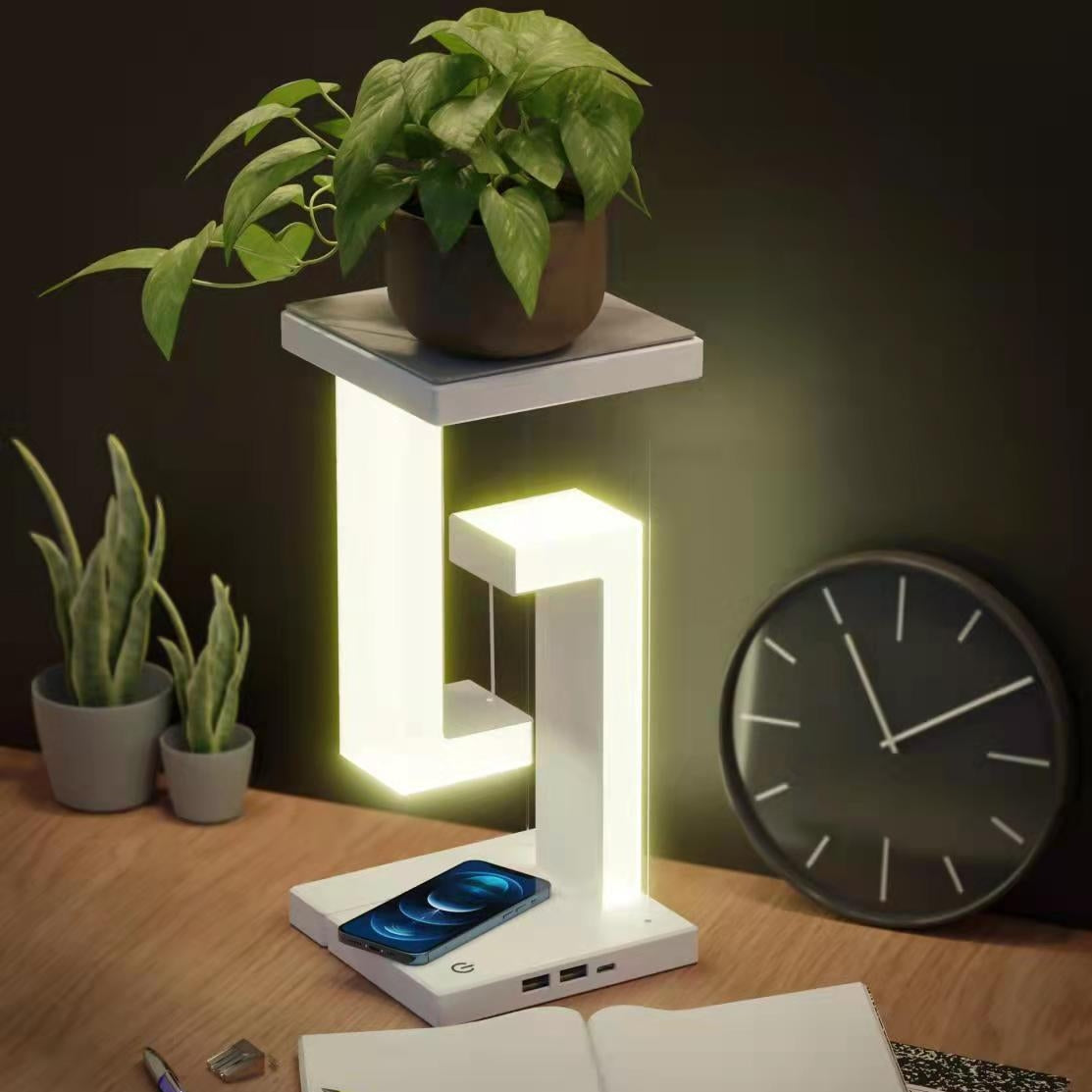 SvævLys™ – Svævende lampe med trådløs Loveleiphone-opladning