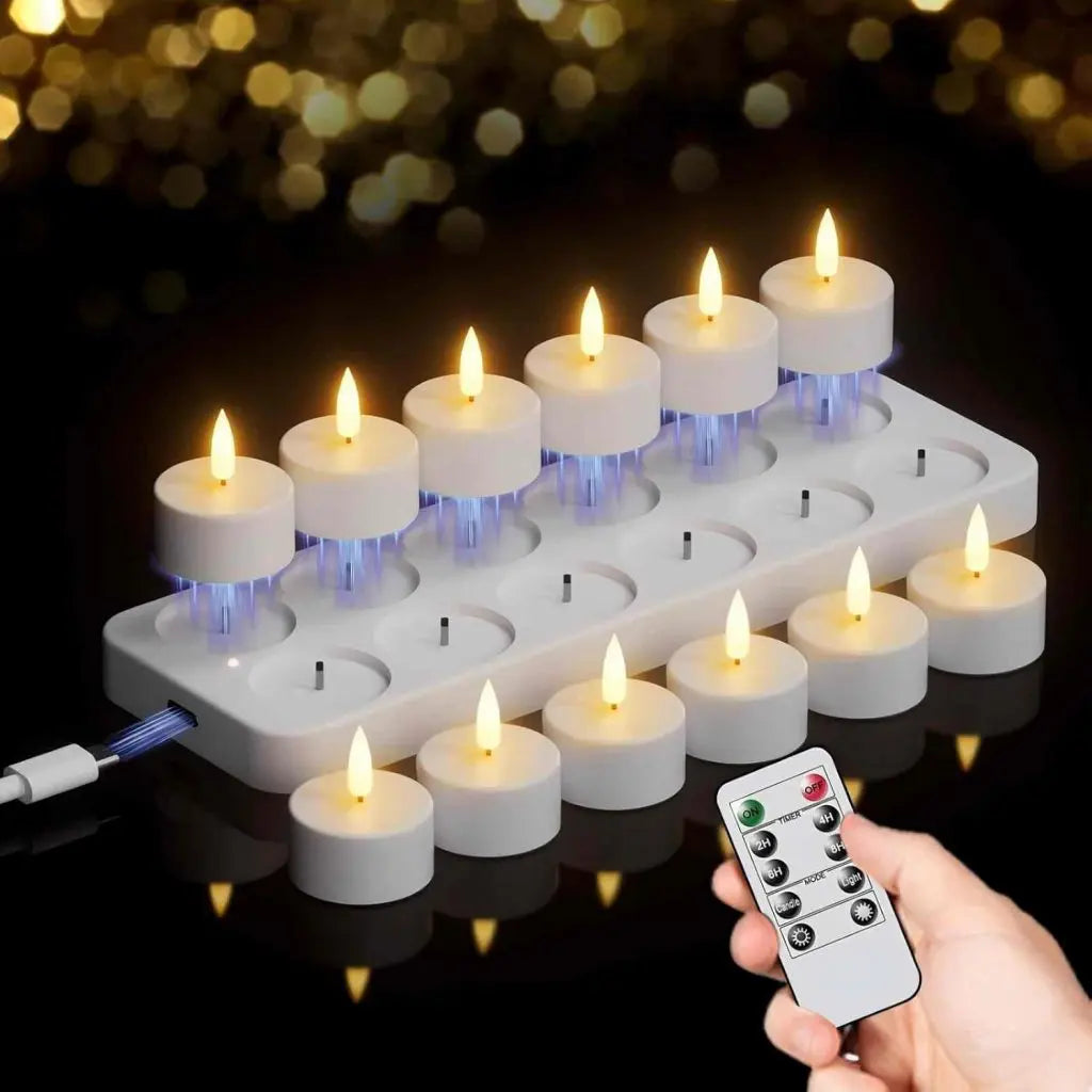 TrygFlamme™ - Flammefri LED-lys med varm hygge