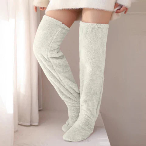 Fluffy Feet – Lange hygge­sokker i blød fleece