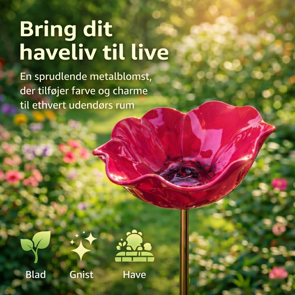 LoveleiFlora™ – Botanisk Vandstation til Fugle, Bier & Sommerfugle