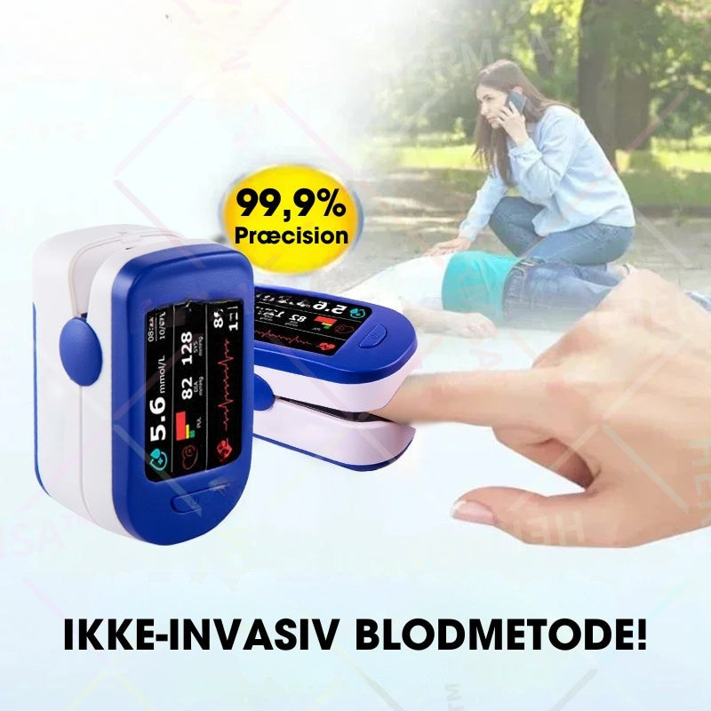 Fingerpulsoximeter med digitalt display