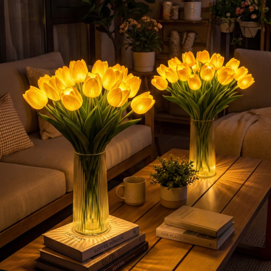 LumiTulip™ – Elegant LED-tulipanbuket med varm og magisk glød