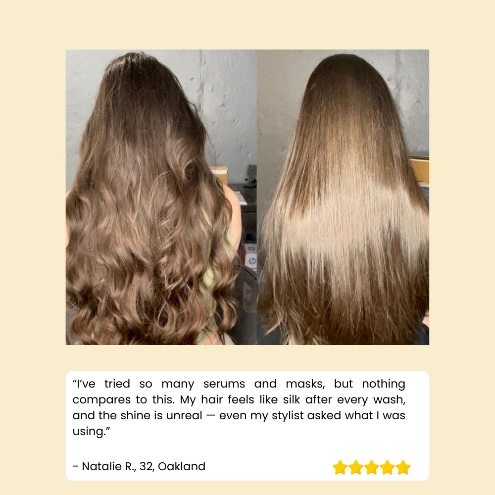 Keratin-hårmaske til pleje og glans