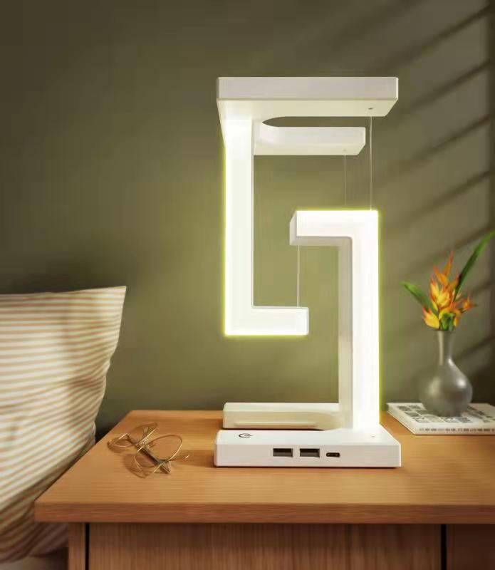 SvævLys™ – Svævende lampe med trådløs Loveleiphone-opladning
