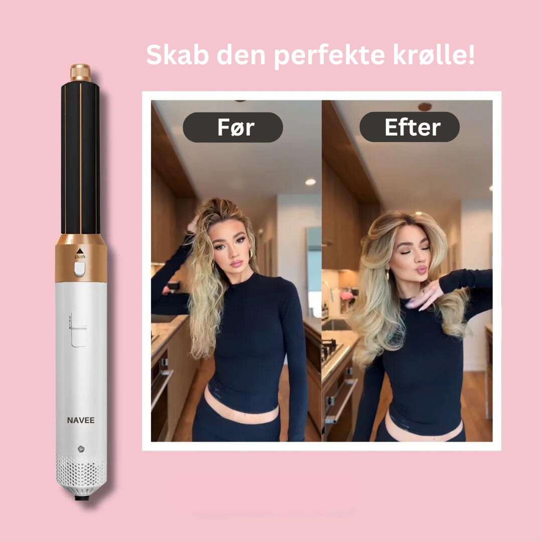 AirCurl Lovelei - det ultimative 5-i-1 værktøj til hårstyling