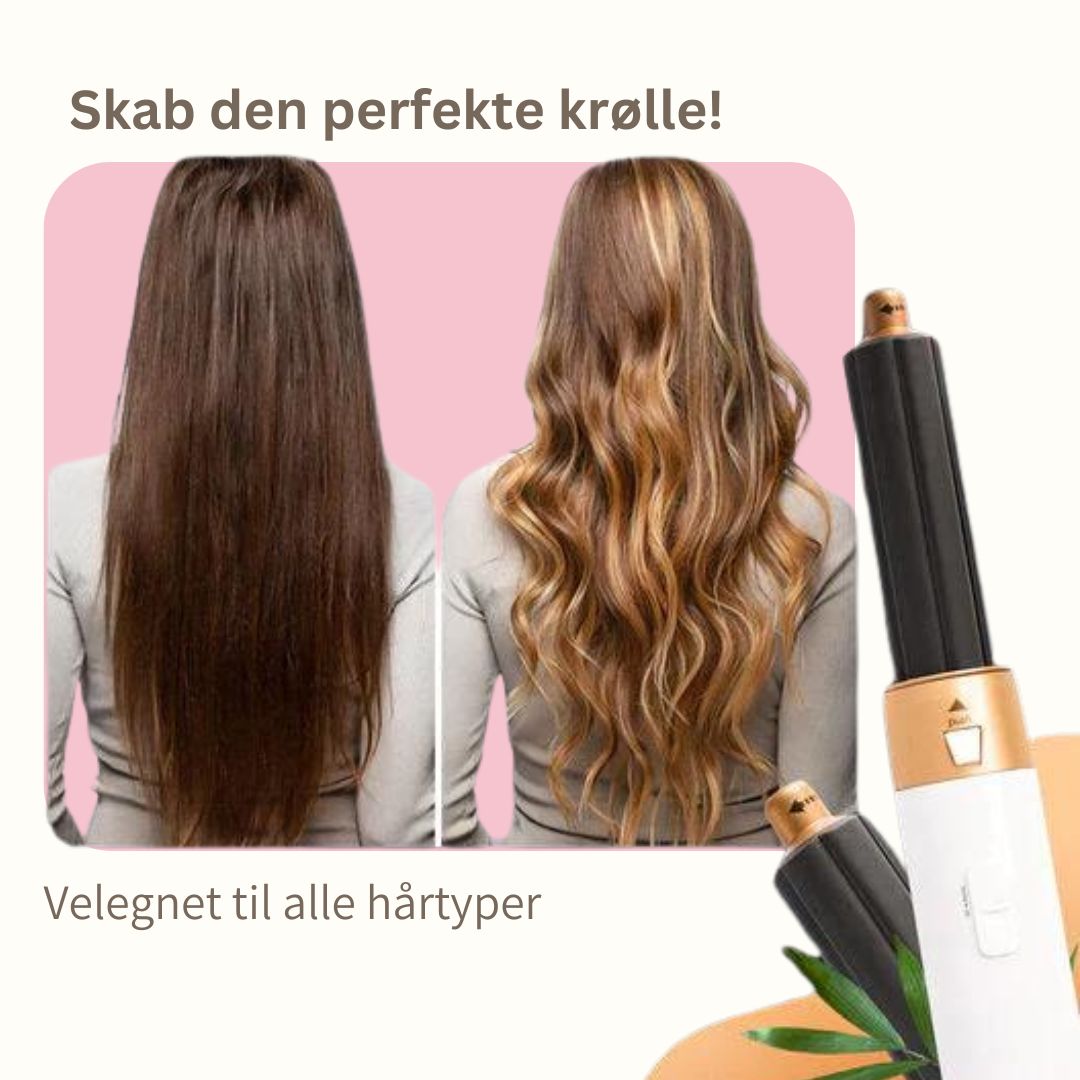 AirCurl Lovelei - det ultimative 5-i-1 værktøj til hårstyling