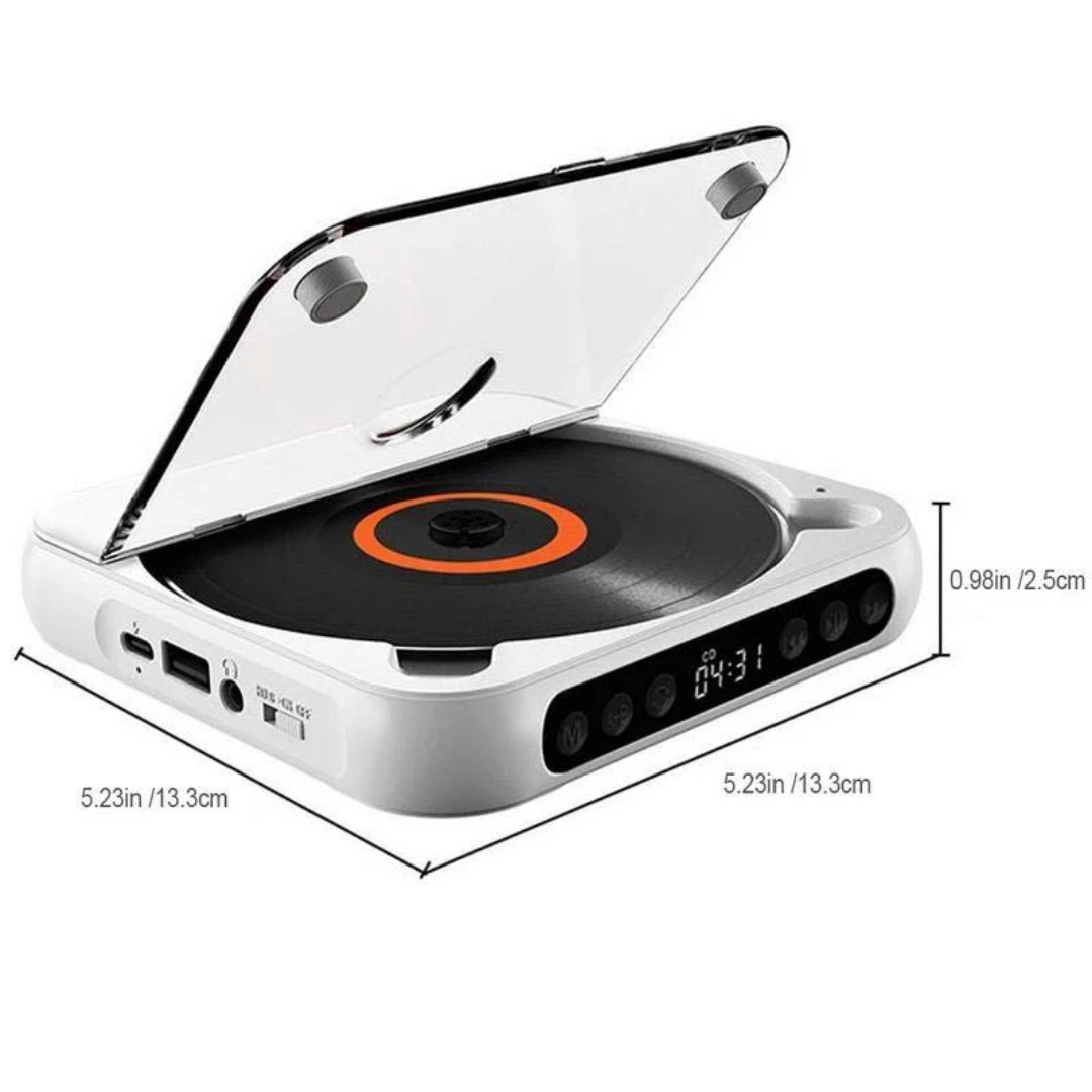 LoveleiTone CD™ – Trådløs Bærbar CD-Afspiller med Bluetooth