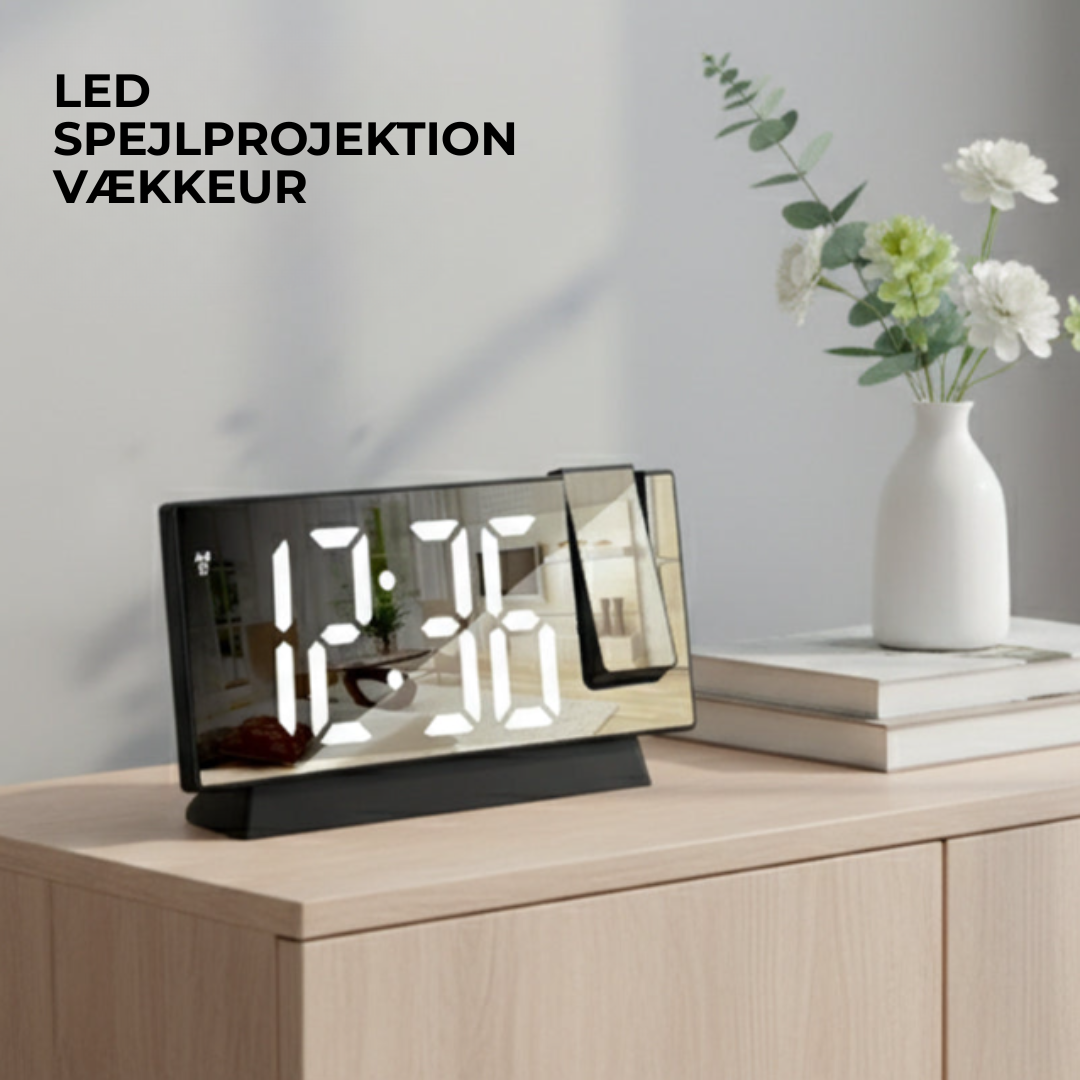 LoveleiVåg™ LED Loveleijektionsvækkeur - Vågn Loveleiere Hver Dag