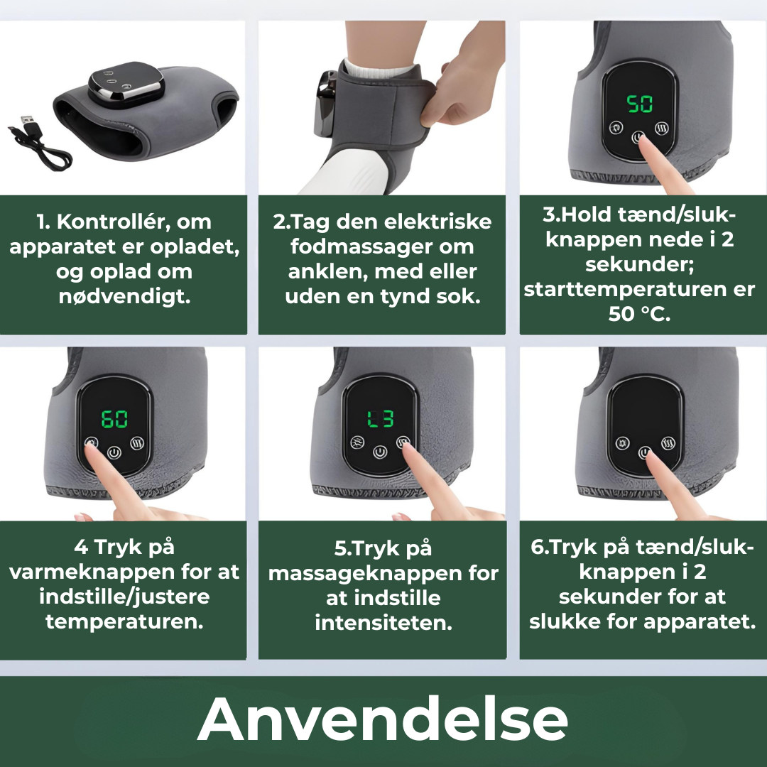 FodKomfort™ – Trådløs EMS Fodmassager