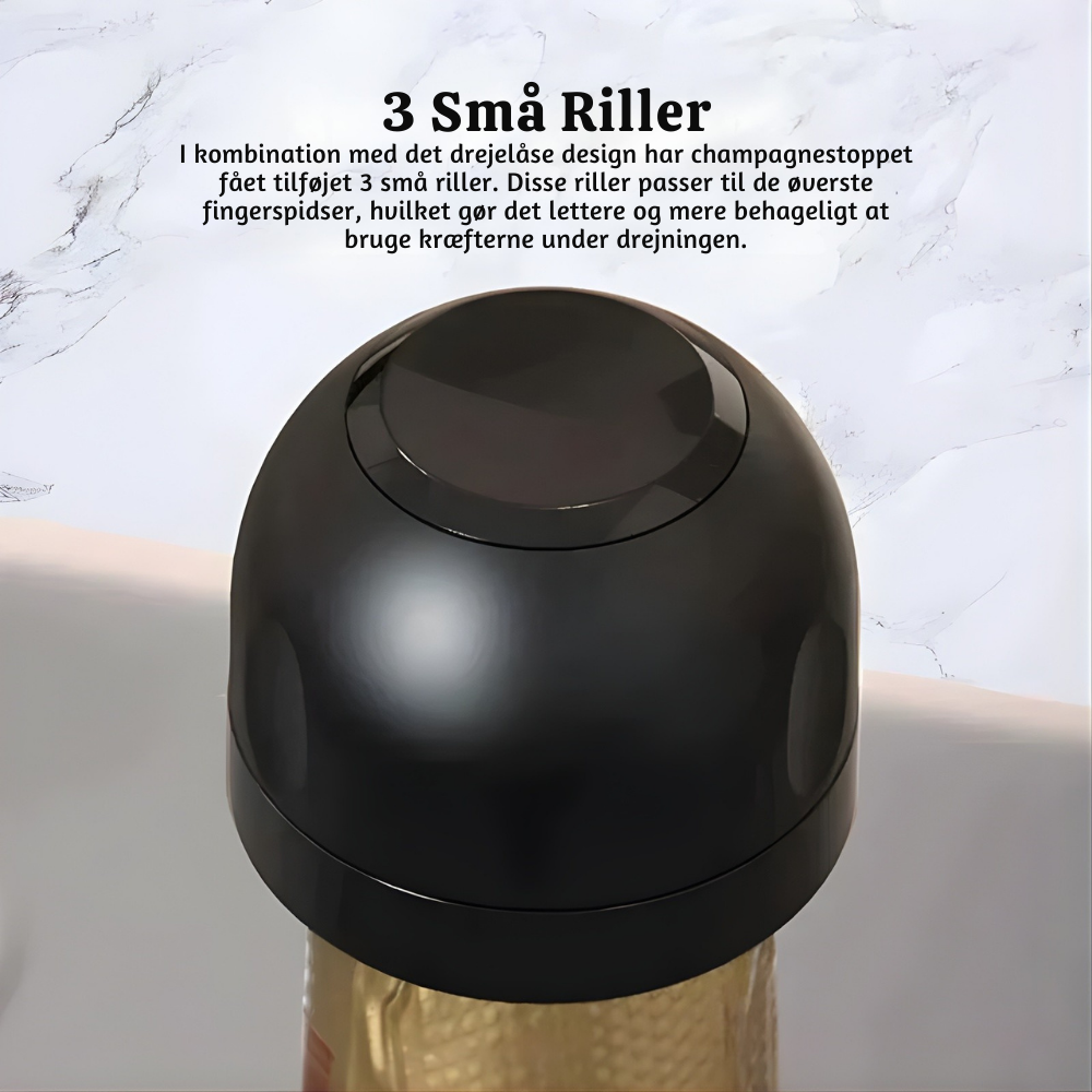 VinoLås™ – RoteLoveleide Loveleitæt Flaske­forsegler til Vin & Drikkevarer