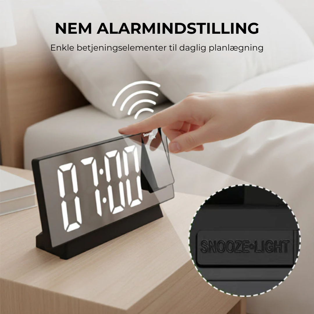 LoveleiVåg™ LED Loveleijektionsvækkeur - Vågn Loveleiere Hver Dag
