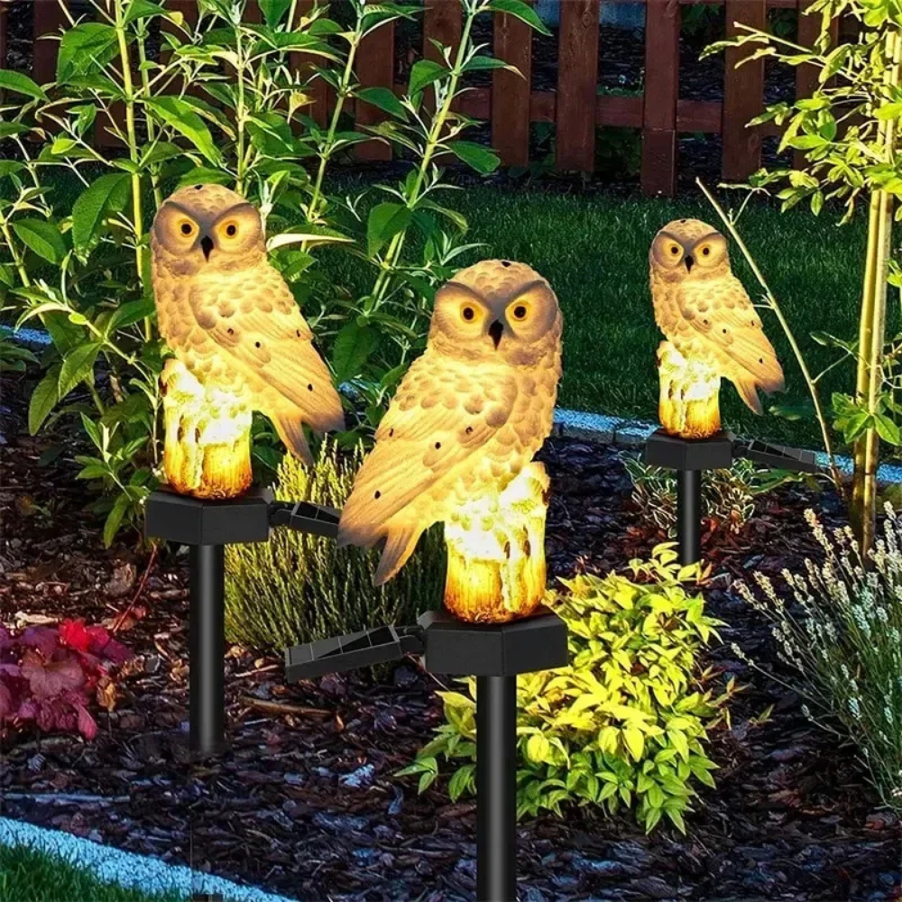LysFugl™ – Solcelledrevet Uglelampe til Lovelein