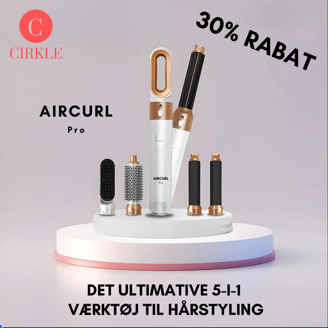 AirCurl Lovelei - det ultimative 5-i-1 værktøj til hårstyling