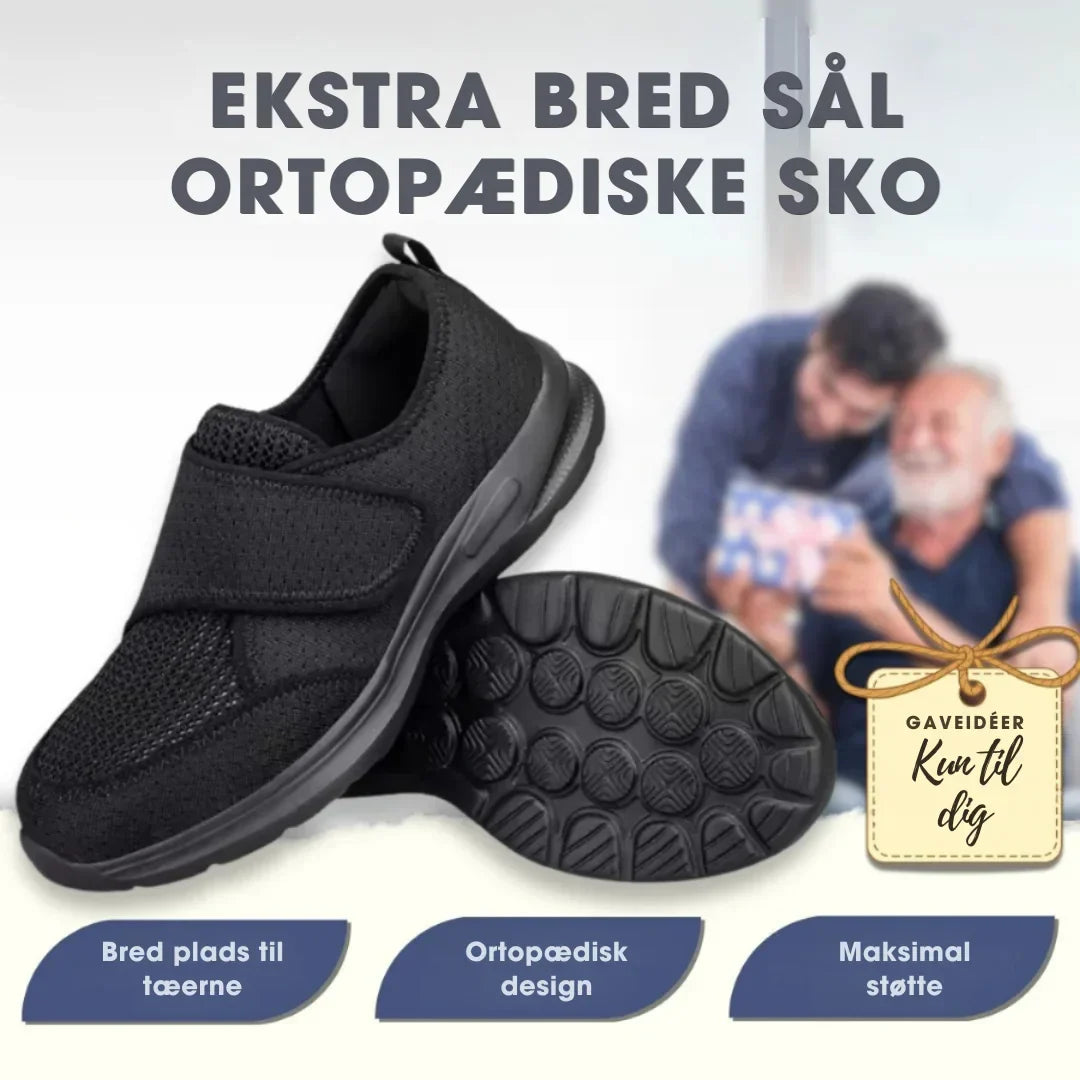 LoveleiTrin™ – Ortopædiske Komfortsko med Ekstra Bred PasLovelei