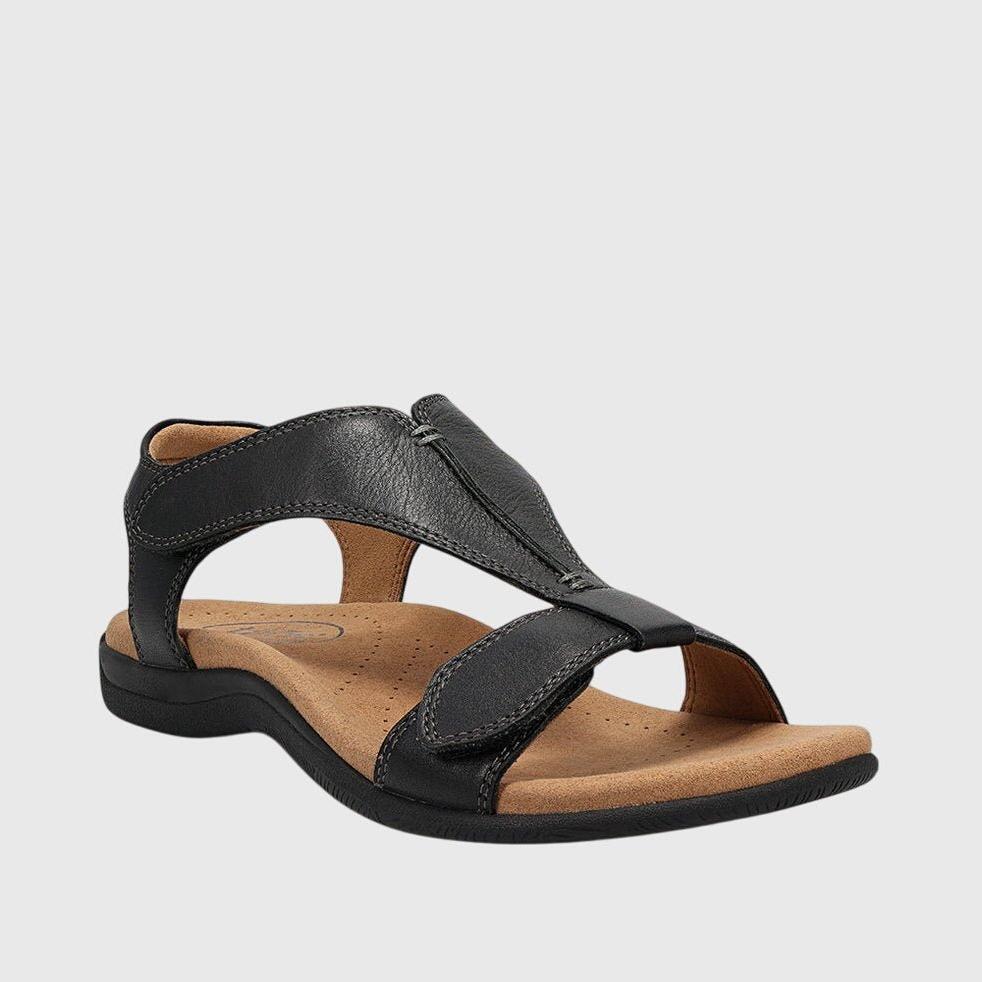 Andrea – sandaler med svangstøttende fodseng – Grå