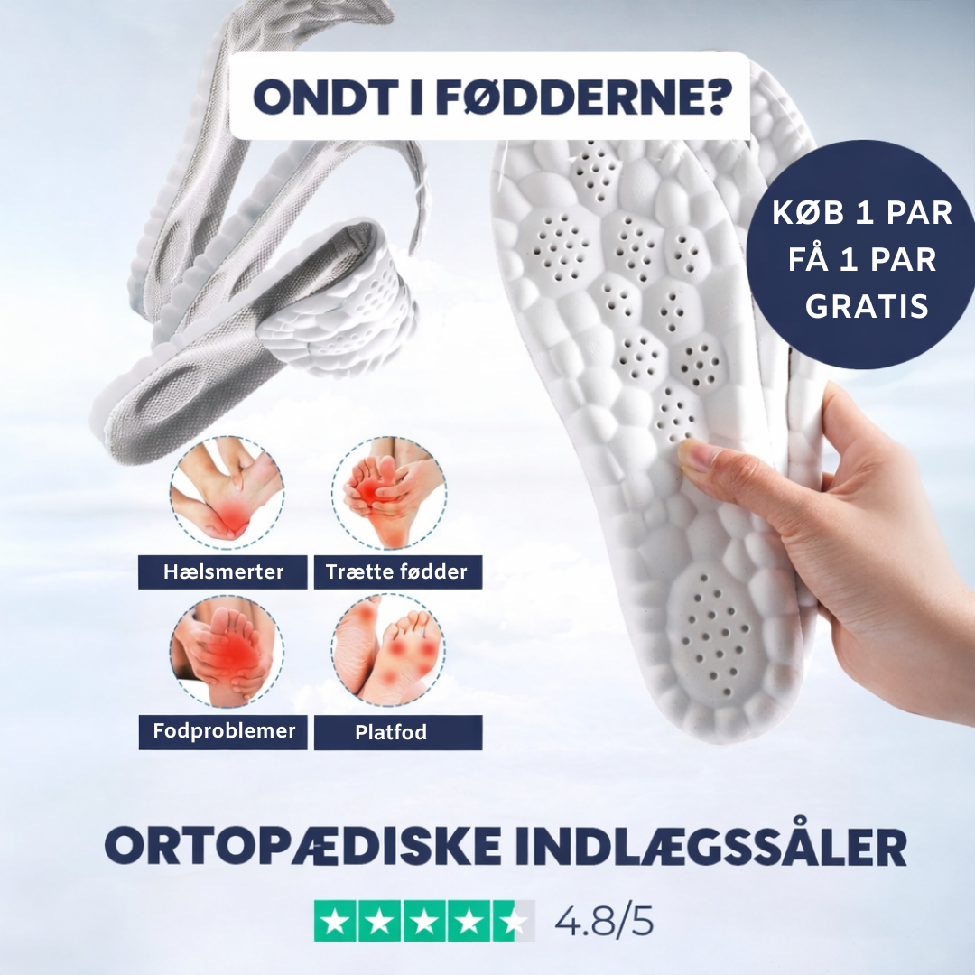 LoveleiStøtte™ - 4D Ortopædiske Fodindlæg
