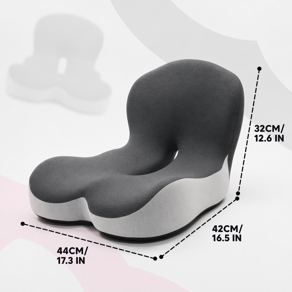 StøttePude – ergonomisk siddepude i memory foam