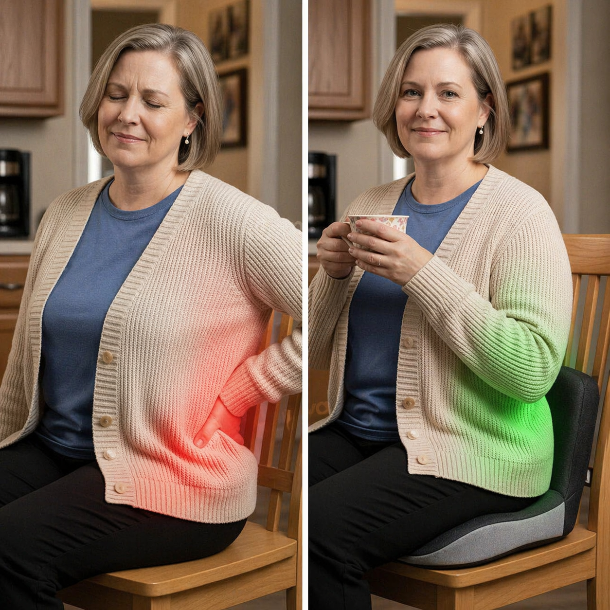 StøttePude – ergonomisk siddepude i memory foam
