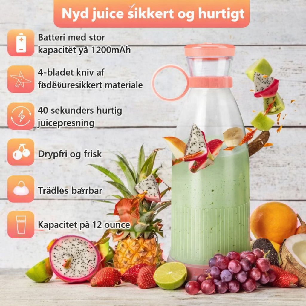 FriskMix™ - Bærbar blender til friske smoothies på farten