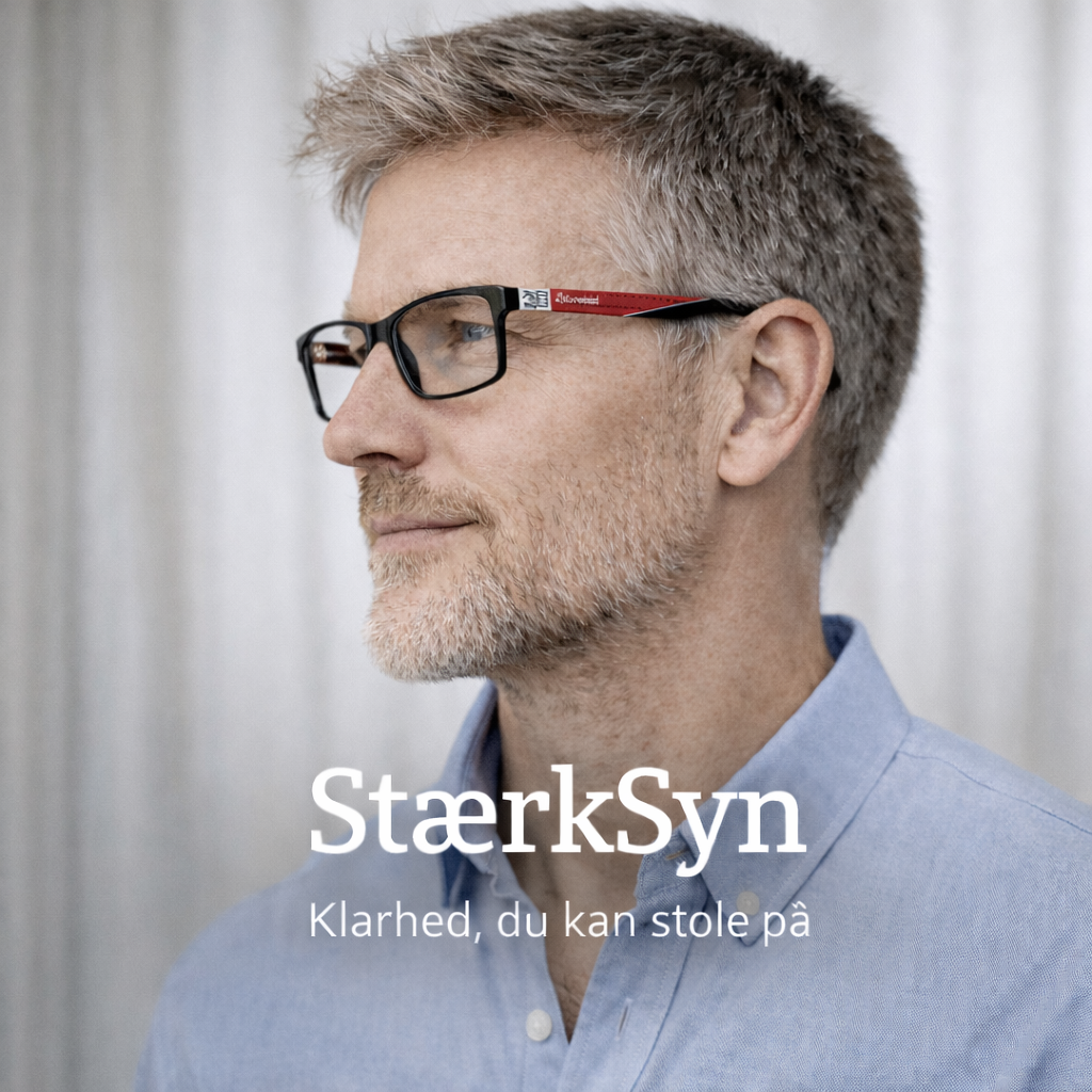 StærkSyn™ - Loveleie læsebriller med let stel og bifokale linser