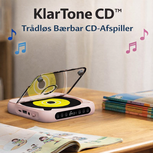 LoveleiTone CD™ – Trådløs Bærbar CD-Afspiller med Bluetooth