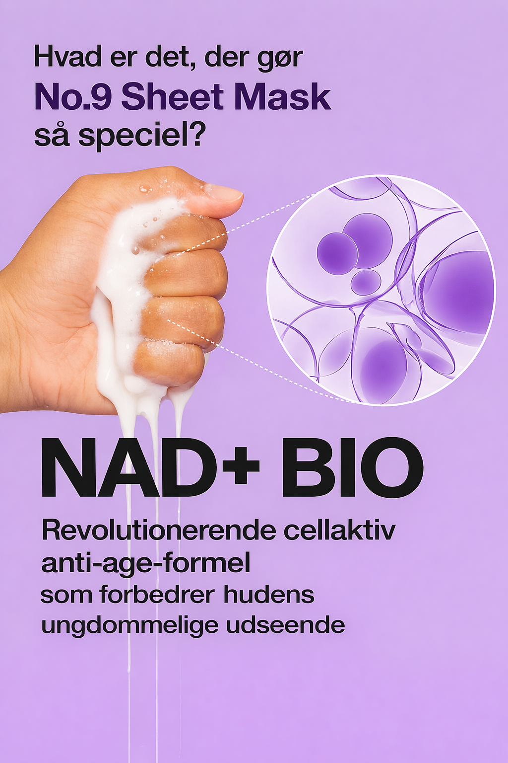 HudLovelei™ – NAD+ Løfteserum & Maske