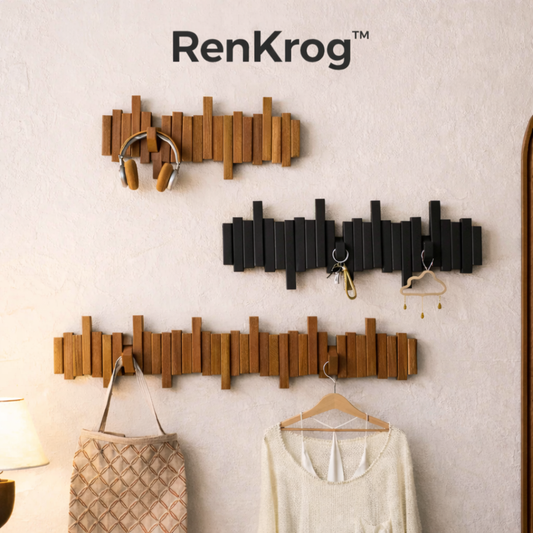 LoveleiKrog™ – Foldbar Vægkrog i Minimalistisk Design
