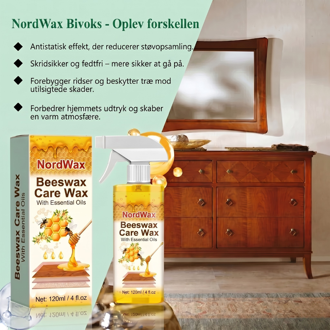 LoveleiWax™ - Alt-i-en Bivoks Spray til Træpleje