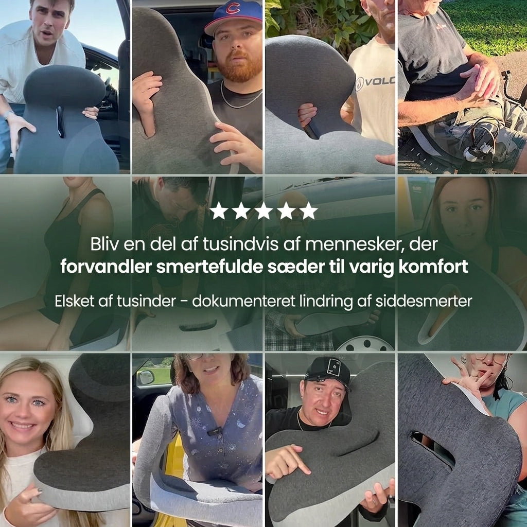 StøttePude – ergonomisk siddepude i memory foam