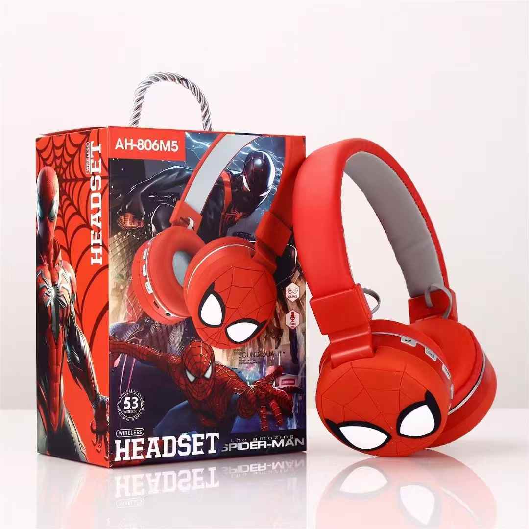 Lyshøre -Trådløse Hovedtelefoner til Børn – Labubu, Stitch eller Spiderman