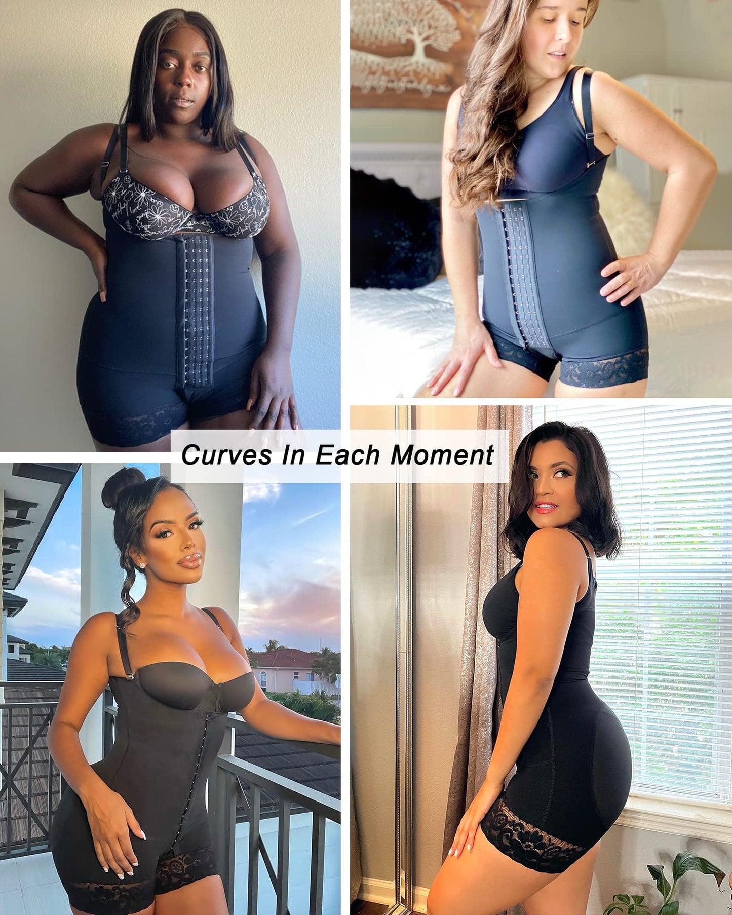 FormStøtte shapewear med justerbar kompression